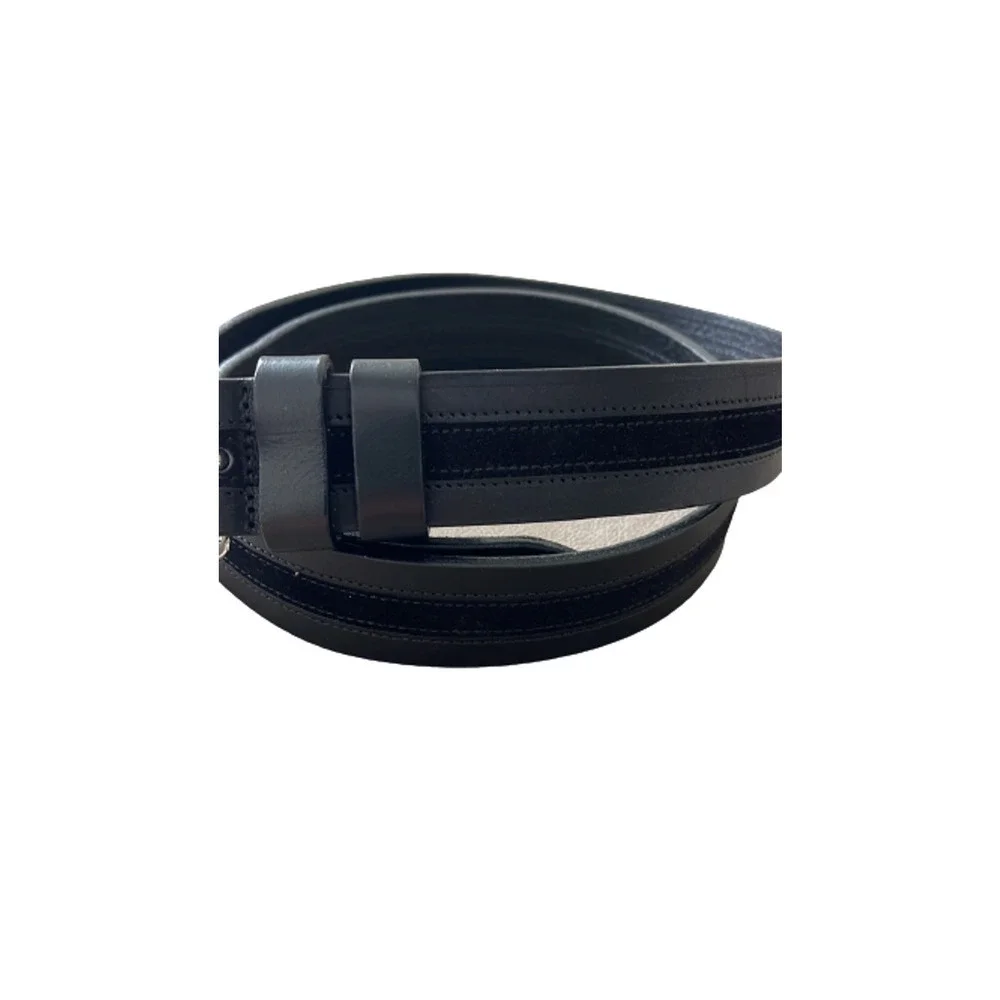 GIOVANNI GILLI ‎ GENUINE LEATHER BLACK MEN'S  BELT HC01014 49 100
